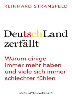 cover image of DeutschLand zerfällt